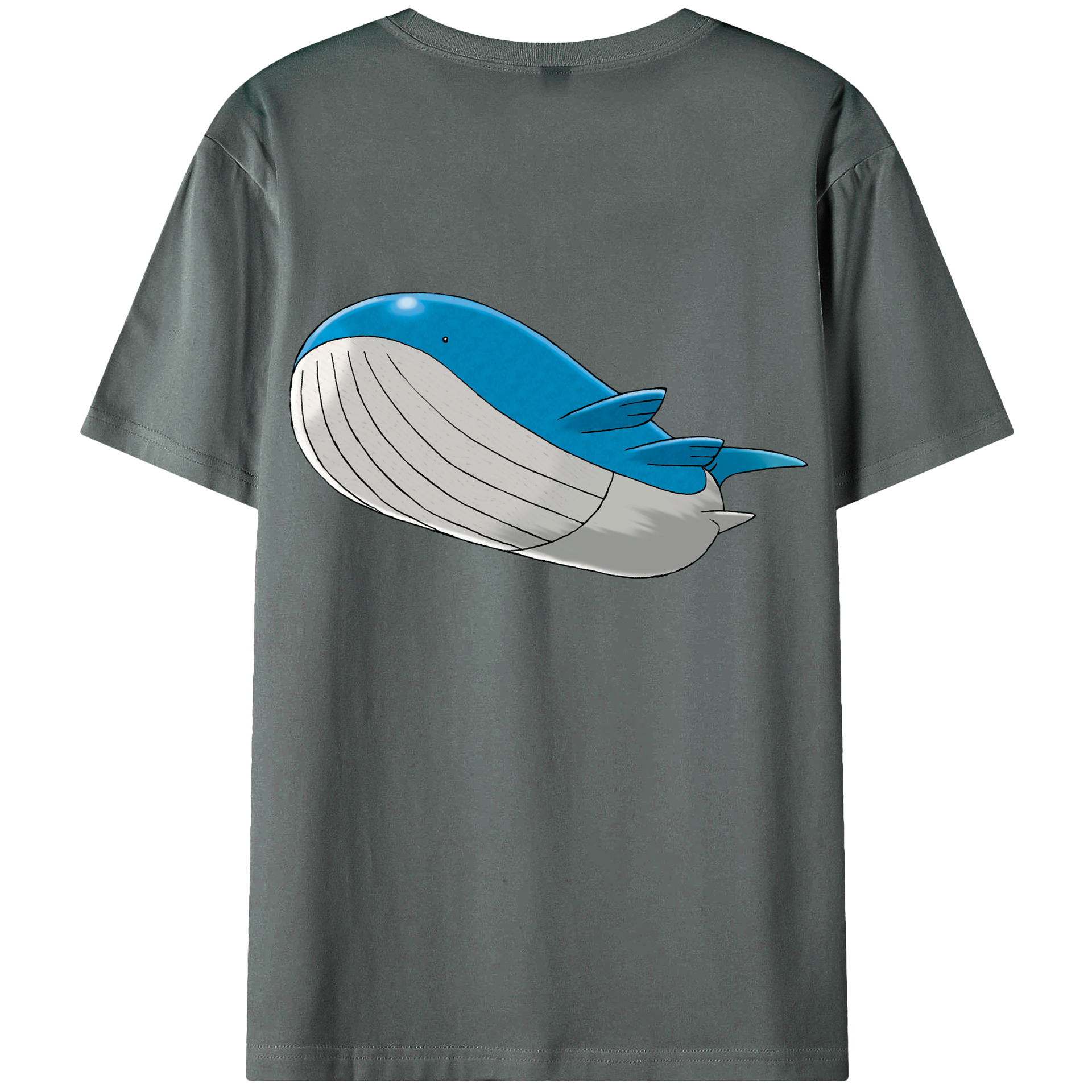 （画像用） ポケットモンスター Pokémon 綿100％ メンズ半袖Tシャツ（バックプリント） 通気性